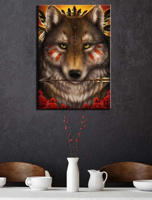 Tableau Loup Indien